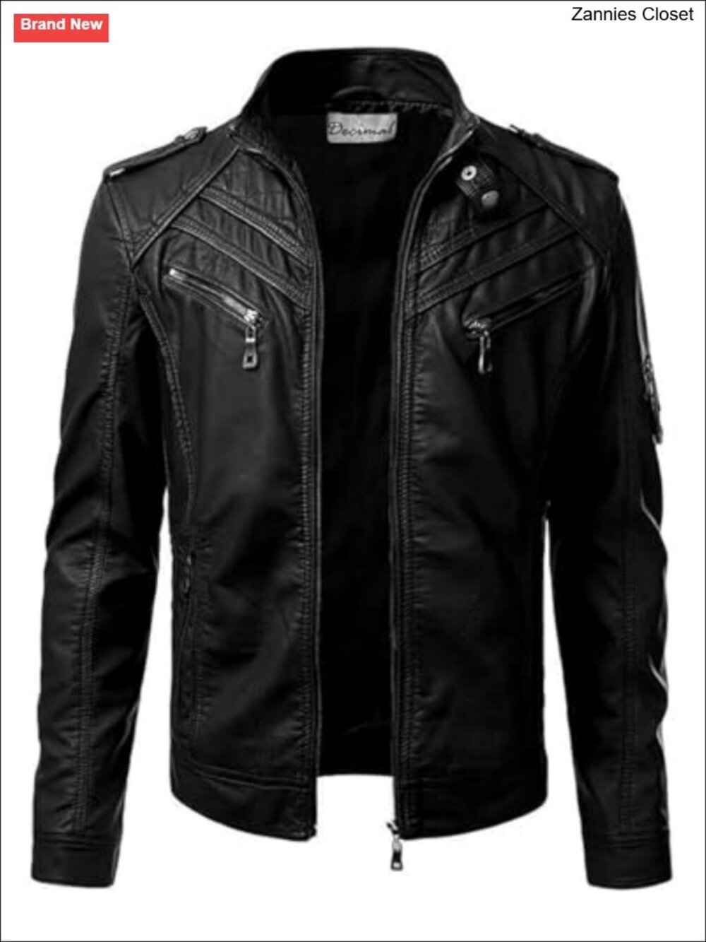 Genuine Lambskin Leather Biker Jacket Vintage Motorcycle Aviator